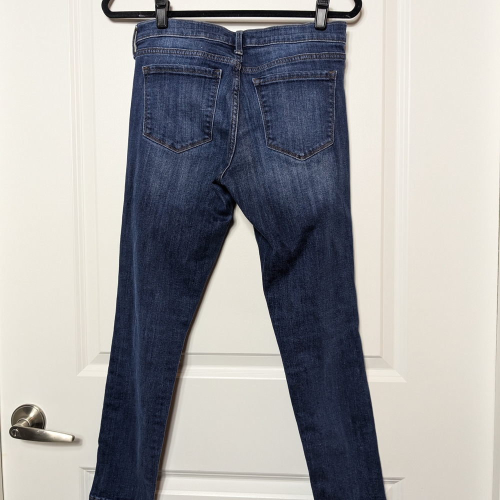 Banana Republic Blue Skinny Jeans Distressed Modern Fit - Picture 2 of 11